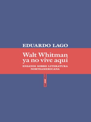 cover image of Walt Whitman ya no vive aquí